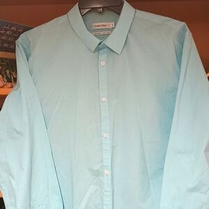 Calvin Klein Blue Casual Button Down Shirt